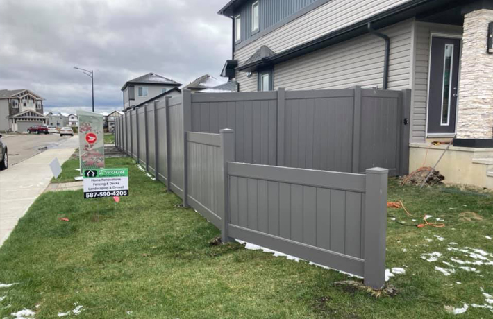 fencing installation in Edmonton